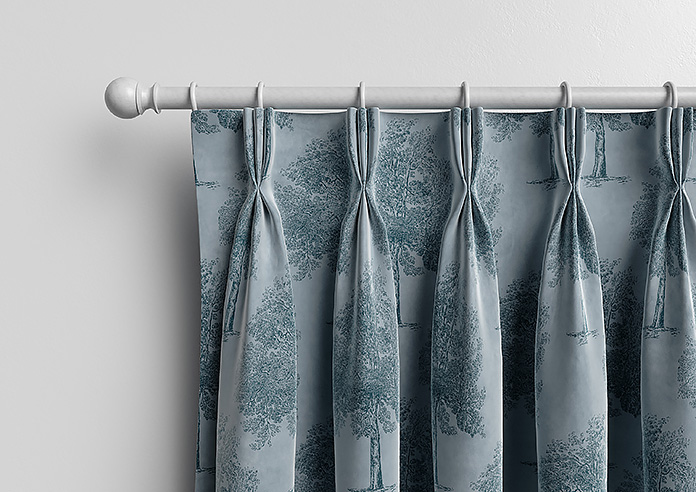 Vintage Tree Velvet, Monochrome - Made to Measure Curtains - Image 11